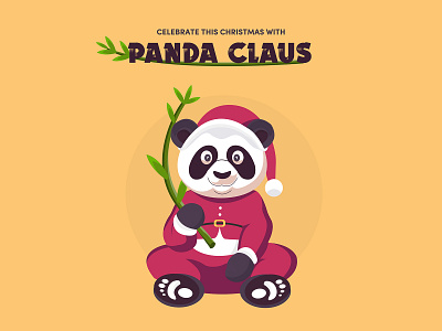 Panda Claus adobe illustrator adobe photoshop christmas design happy holidays illustration merry xmas panda santaclaus vector
