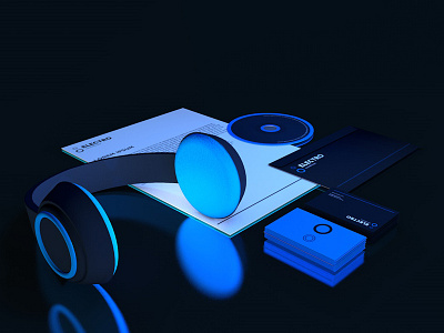 Electro Soundhouse (blue neon mockups) blue electromusic music neon night som sound