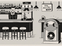 Cartoon Bar by Carlos Teles on Dribbble