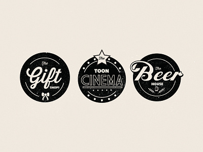 Vintage Type Stamps beer brand cartoon cinema gift icon icons logotype stamp symbol typography vintage