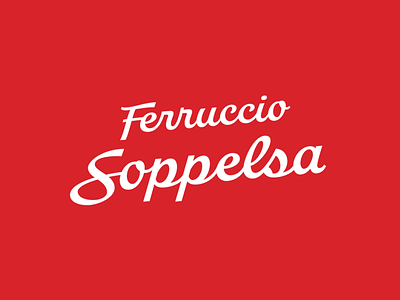 Ferruccio Soppelsa logo redesign branding calligraphy custom custom lettering hand drawn hand lettering handmade lettering lettering logo logo logo design logotype typography
