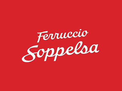Ferruccio Soppelsa logo redesign branding calligraphy custom custom lettering hand drawn hand lettering handmade lettering lettering logo logo logo design logotype typography