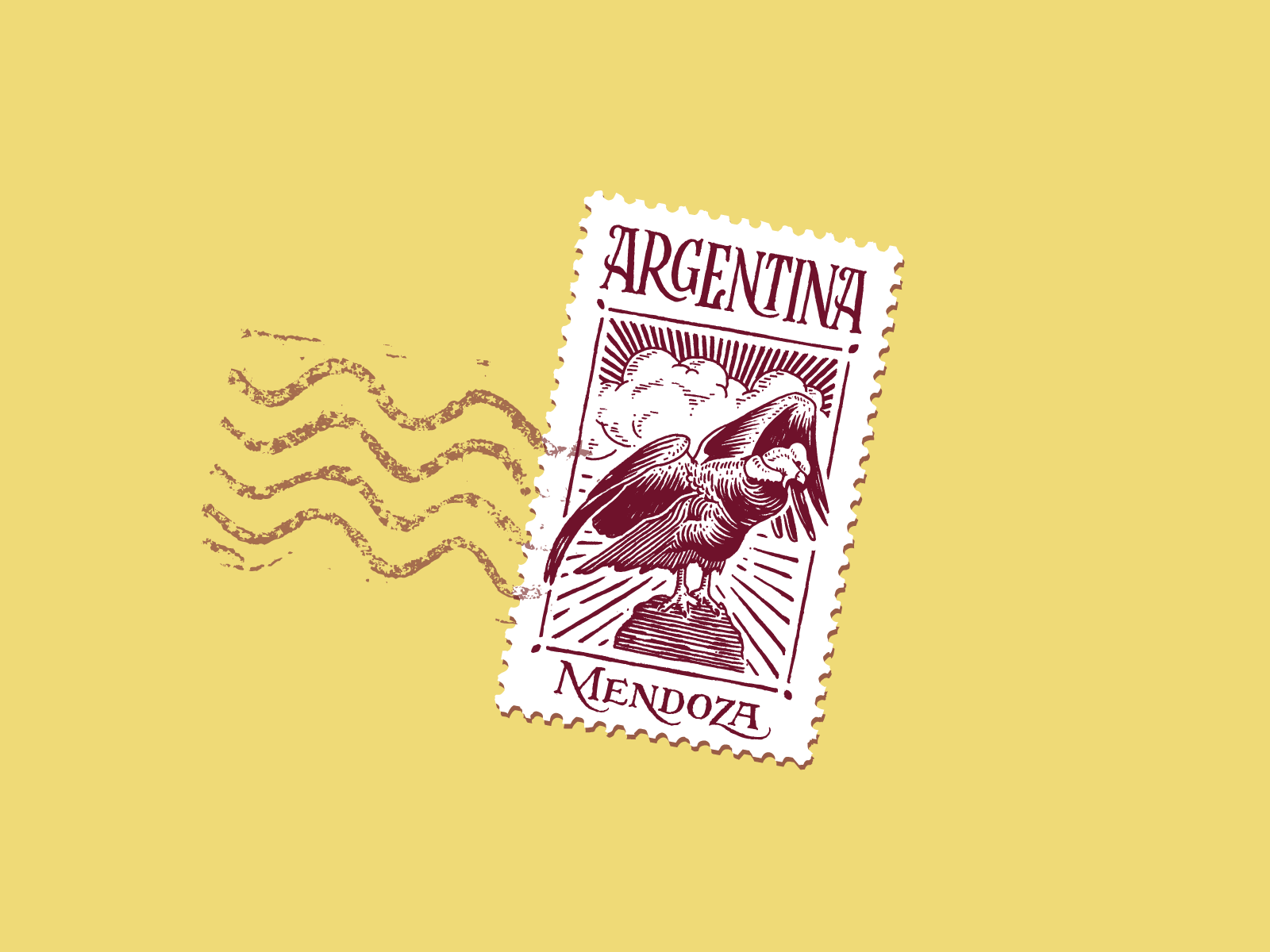 We are live on Dribbble now, from Mendoza Argentina! engrave illustration lettering