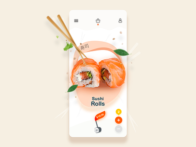 Food Delivery App app app design delivery app design ecommerce ecommerce app food food delivery food delivery app minimal sushi sushi roll ui ui design uiux ux