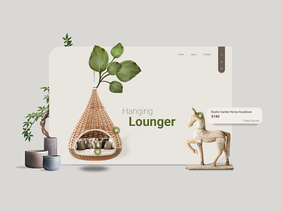 Ecommerce decoration design ecommerce home minimal typography ui ui design ux webdesign website