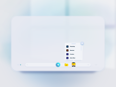 Windows Taskbar Concept concept concept design design illustration minimal typography ui ui design uidesign ux uxdesign vector website windows windows 10