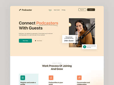 Podcaster - podcast website