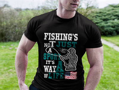 fishing t-shirt design. design fashion fishing t shirt illustration t shirt design t shirt mockup t shirts typography