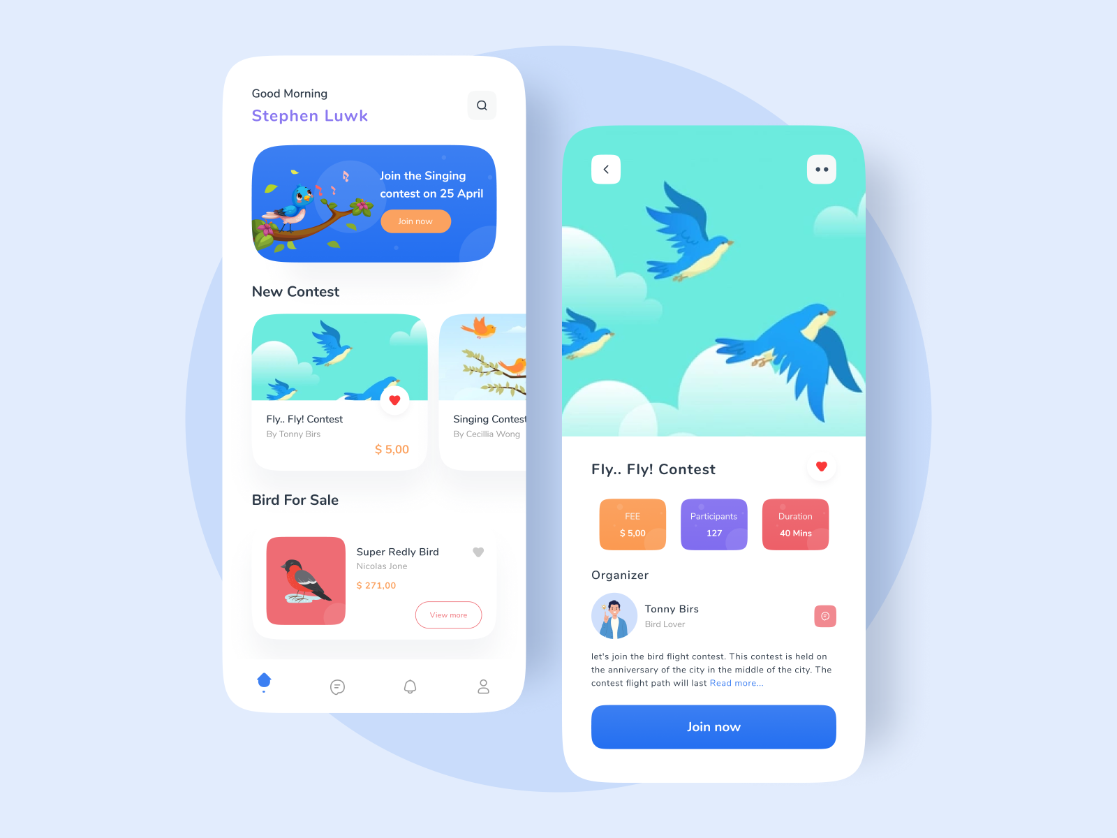 Bird Contest by Vetrick Wilsen on Dribbble