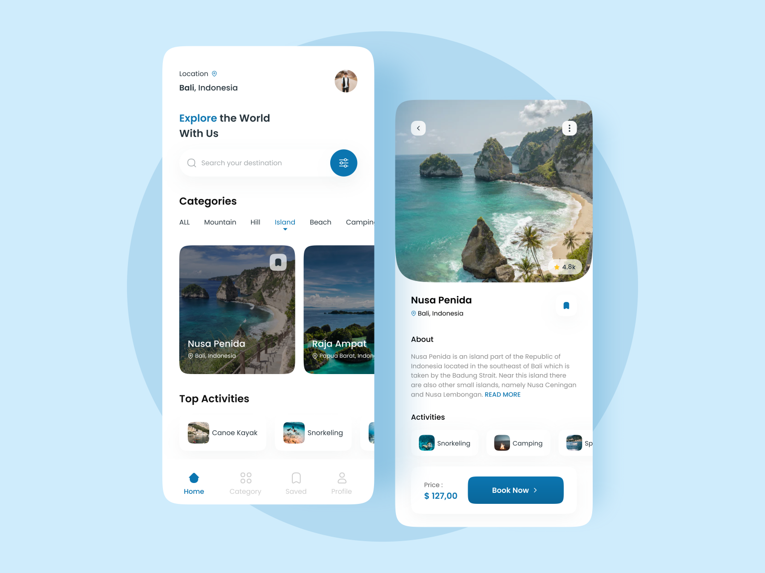 Travel App By Vetrick Wilsen On Dribbble