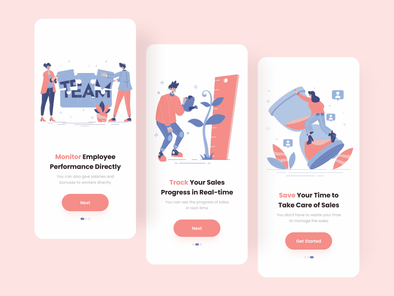 Onboarding Sales Screen