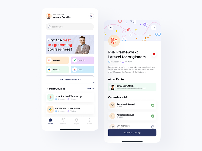 Code Learning App by Vetrick Wilsen on Dribbble