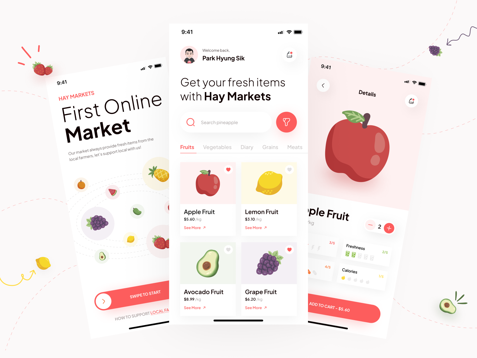 Hay Markets - Local Fruit Shop by Vetrick Wilsen for Agensip UI UX ...