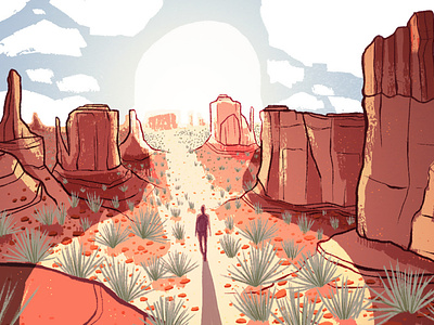 Overburden desert design editorial editorial illustration illustration nature