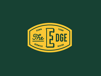 The Edge at Berwick Logo branding design heritage logo maine residential typography