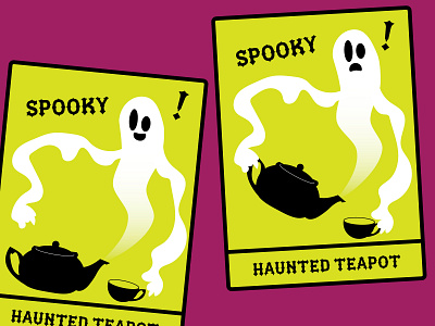 Spooky Haunted Teapot challenge graphic design illustration vector vector illustration weeklywarmup