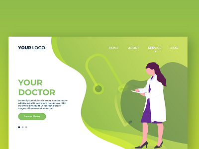 Your Doctor land page app chat mail design illustration illustrator ui ux your doctor land page your doctor land page