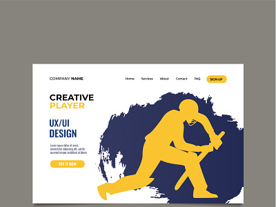 creative player animation branding creative player flat illustration minimal ui ux vector web