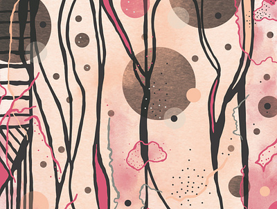 "Melting Candy"/Pattern Set #2 abstract abstract pattern contemporary design digital art geometric illustration line art pattern design vector