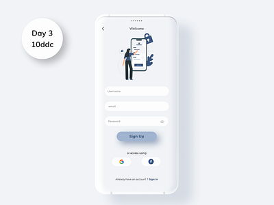 Day 03 of 10 days design challenge 10ddc design ui ui design