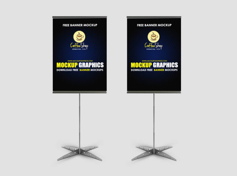 Free Banner Mockup by mockup