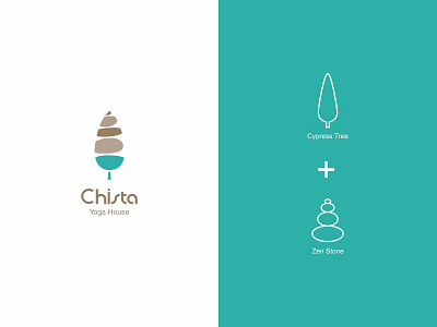 Chista yoga House Brand Identity Design branding design flat guideline logo minimal typography visual identity