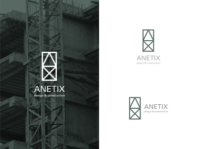 Anetix Visual Identity Design architecture branding construction design guideline logo minimal vector visual identity