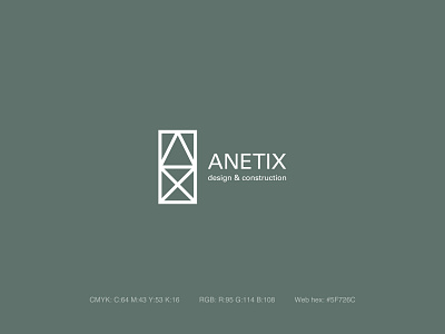 Anetix Visual Identity Design branding design flat guideline logo minimal ui visual identity