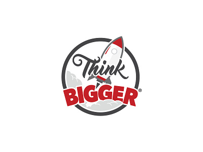 Think Bigger Logo branding design illustration logo vector