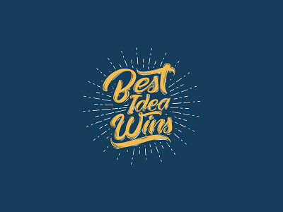 Best Idea Wins Logo design illustration logo vector