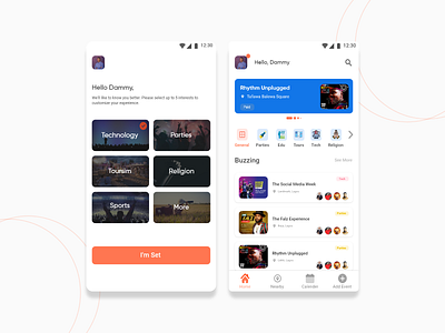 Event App adobe xd android app android app design event app meetup nigeria ui design uidesign