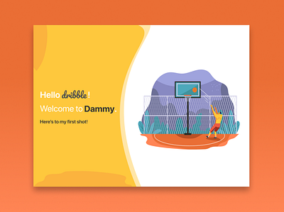 Hello Dribble! debutshot hello dribble nigeria ui design uidesign