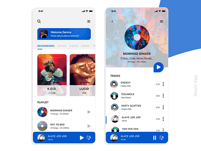 Music App - DailyUI 009 dailyui design figma figmaafrica ios uidesign