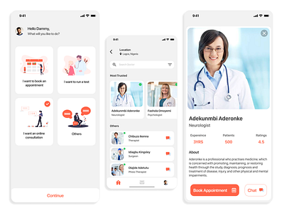 Doctor Booking App figma figmaafrica ios nigeria uidesign