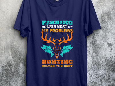 Fishing and hunting deerhunting design hunter hunting hunting t shirt illustration tshirt tshirt design tshirtdesign tshirts type typography