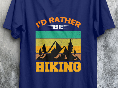 id rather hinking campingtshirt design hiking tshirt tshirt design tshirtcamp tshirtdesign tshirts type typography