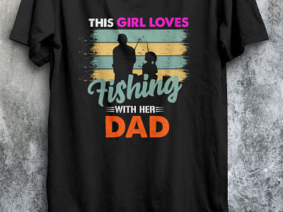 This Gilr Loves Fishing design fish fishing fishingtshirt tshirt tshirt design tshirtdesign tshirts type typography