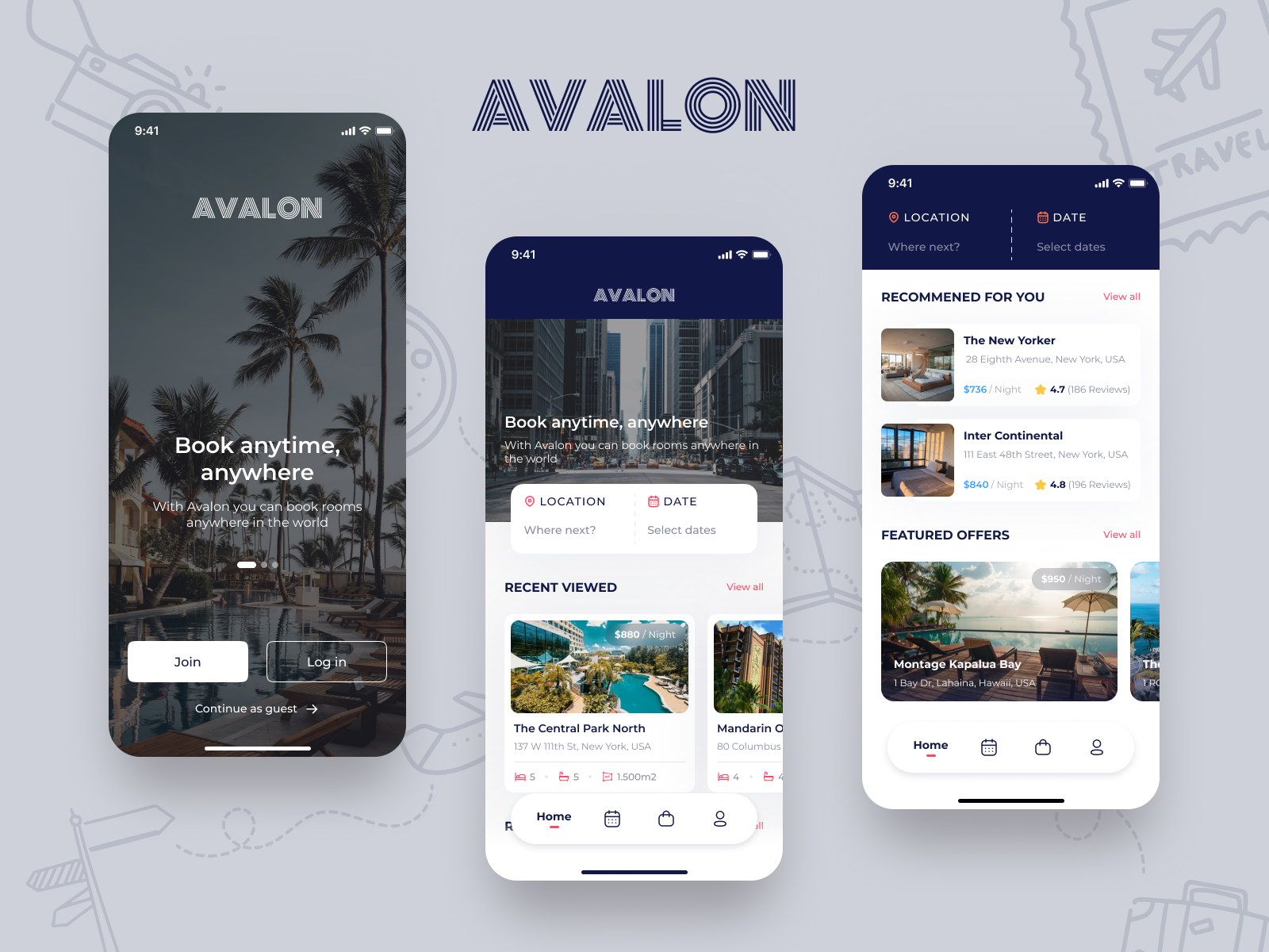 Avalon Application Booking Room Concept by Tuan Anh Ngo on Dribbble