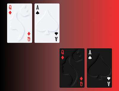 Soft UI/Skeuomorphic Playing Cards card game cards concept daily ui dark mode design interface light mode playing cards skeumorphic soft ui ui ux