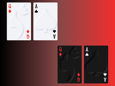 Soft UI/Skeuomorphic Playing Cards