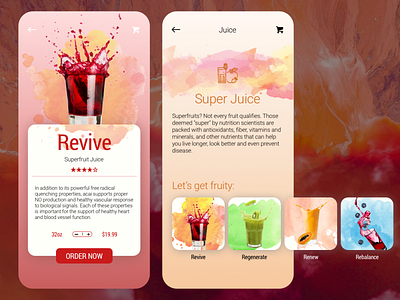 Juice Menu