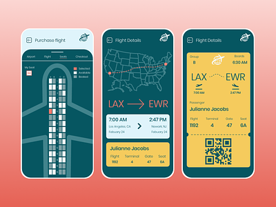 Travel App airline airlines app boarding pass concept daily ui design interface plane travel travel app ui ux