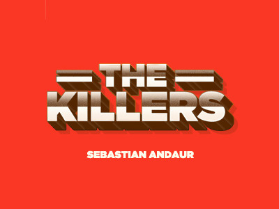 The Killers andaur brand brightside design killers logo music new photoshop sebastian the typography vintage