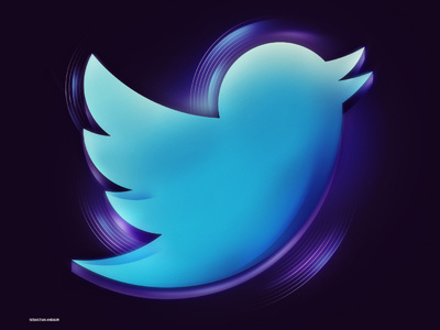 Twitter 2 andaur app blue dark for fun glow icon iphone just light sebastian shine twitter
