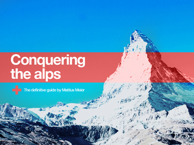 Conquering alps2