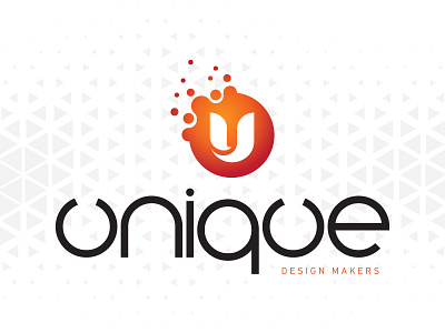 Unique Design Makers logo application graphic design logo logo design mobile red ui vector art website yellow