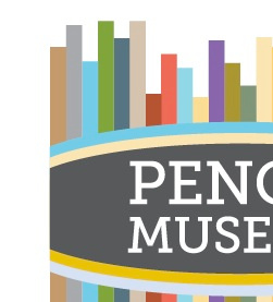 Pencil Museum Idea logo museum pencil stripes