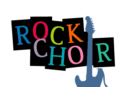 Rock Choir Logo guitar logo multicolour rock