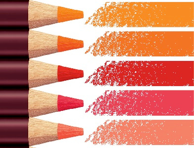 Coloursoft Leaflet colour pencils stripes
