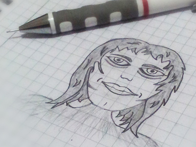 Strange Woman character drawing face woman